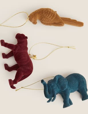 

Pack de 3 animales colgantes a modo de decoración - Gold Mix, Gold Mix