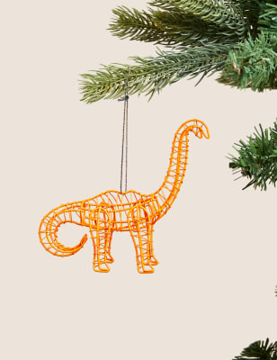 Décoration à suspendre en forme de dinosaure en fil fluo
