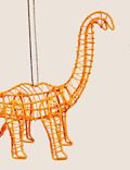 Hangende dinosaurusdecoratie met neondraad