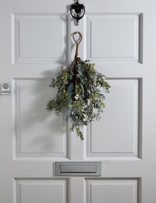 

M&S Collection Eukalyptus als Hängedekoration - Weiss Melange, Weiss Melange