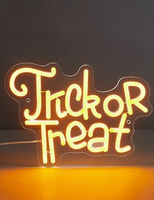 

M&S Collection Trick or Treat Halloween Neon Light - Multi, Multi
