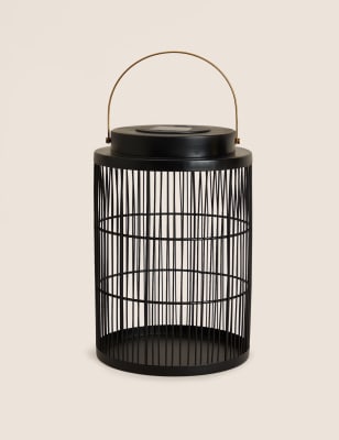 

Large Outdoor Solar Lantern - Black Mix, Black Mix