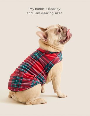 

M&S Collection Tartan Jumper for Pets - Red, Red