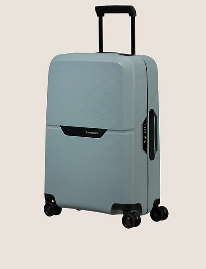 samsonite magnum 4 wheel hard shell eco cabin suitcase - 1size - ice blue, ice blue