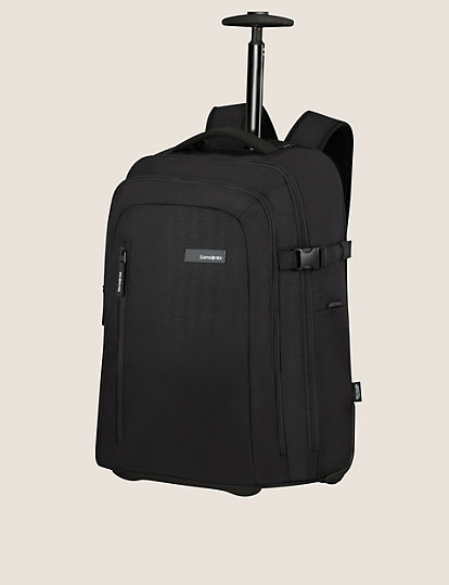 samsonite roader 2 wheel laptop backpack suitcase - 1size - black, black