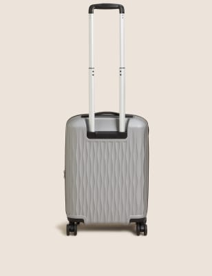 

Hartschalen-Kabinenkoffer mit 8 Rollen „Hive“ - Silber, Silber
