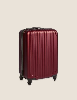 

M&S Collection Hartschalen-Kabinenkoffer mit 4 Rollen „Scorpio“ - Cranberry, Cranberry
