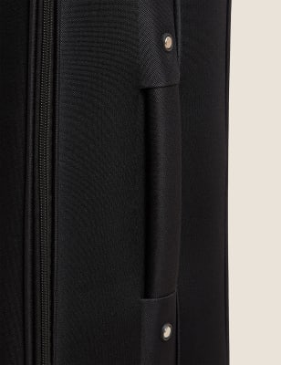 

Großer Weichschalen-Kabinenkoffer mit 4 Rollen „Madrid“ - Black, Black