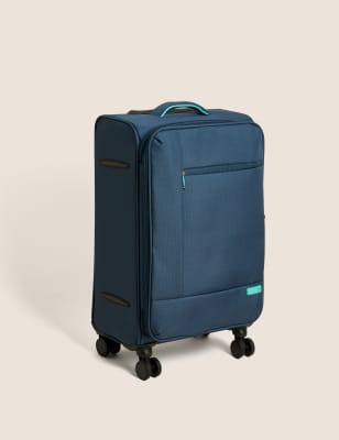 

M&S Collection Mittelgroßer Weichschalen-Kabinenkoffer mit 4 Rollen „Seville“ - Marineblau, Marineblau
