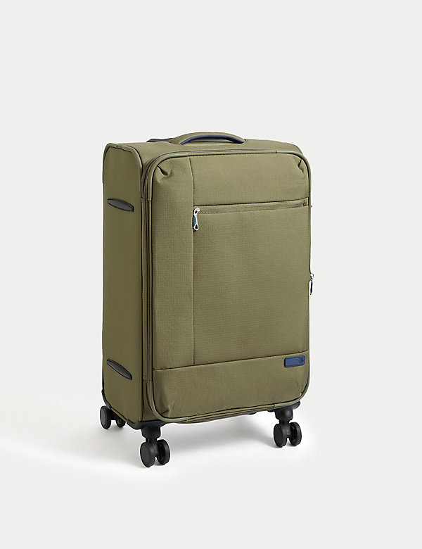 Seville 4 Wheel Soft Medium Suitcase - GR
