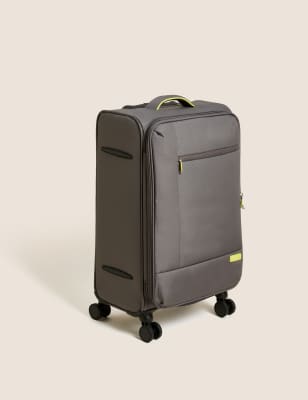 

M&S Collection Maleta mediana blanda con 4 ruedas Sevilla - Gris, Gris