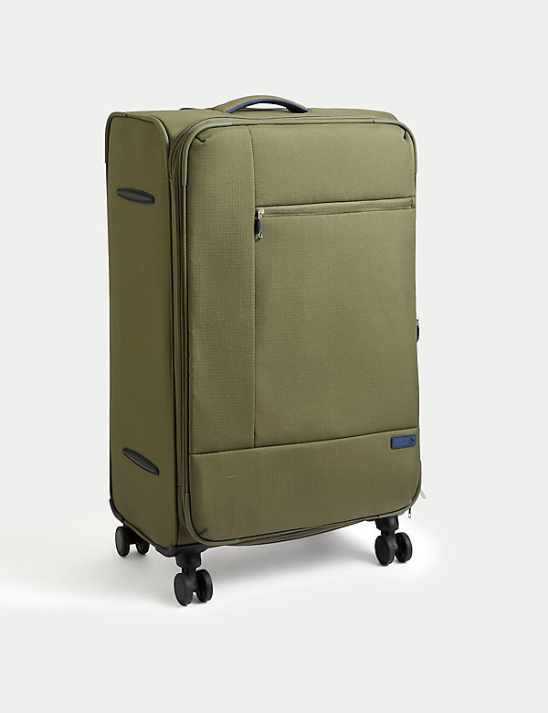 Seville 4 Wheel Soft Large Suitcase - GR