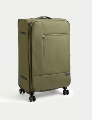 M&S Seville 4 Wheel Soft Large Suitcase - Khaki, Khaki