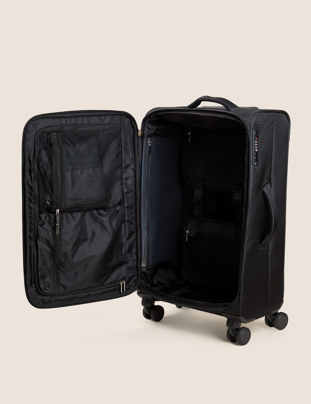 Lyon 4 Wheel Soft Medium Suitcase image 6