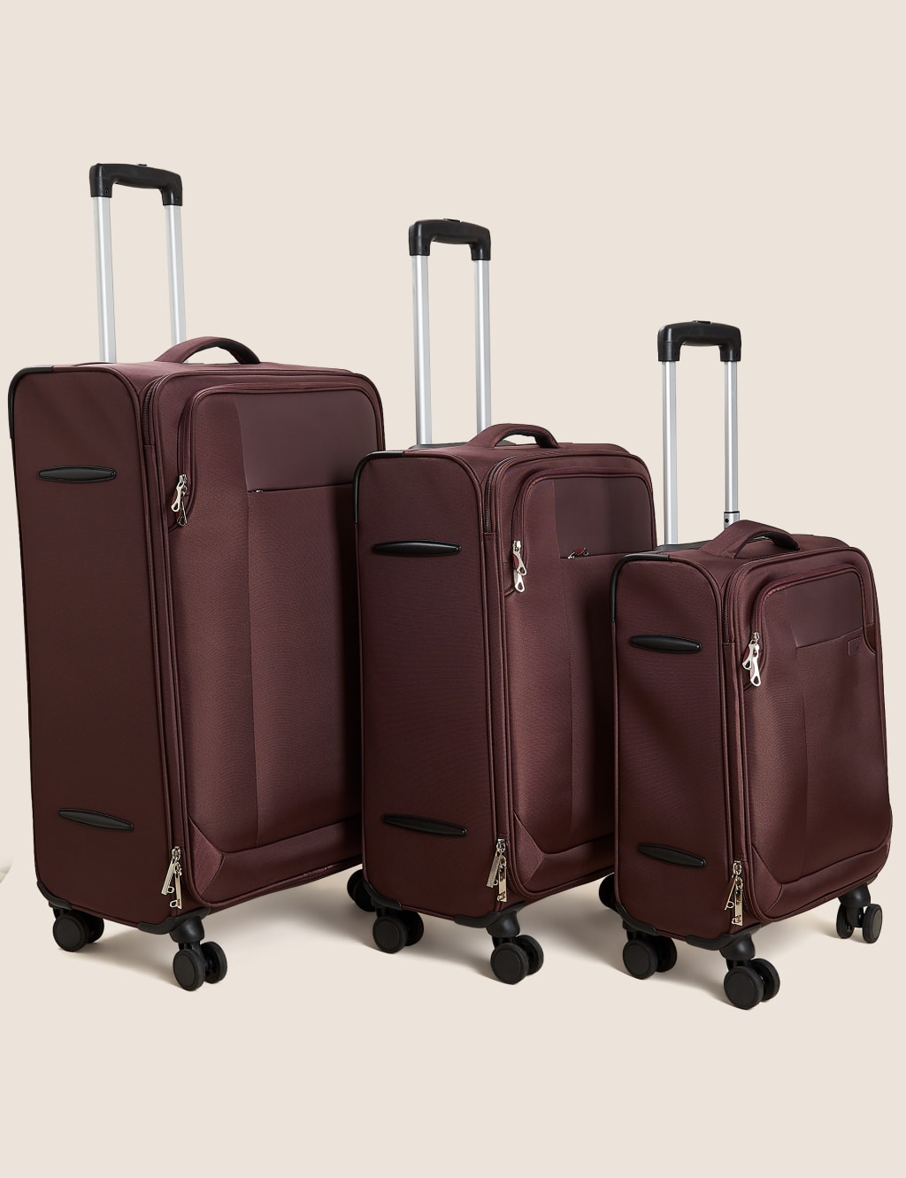 Lyon 4 Wheel Soft Large Suitcase image 5