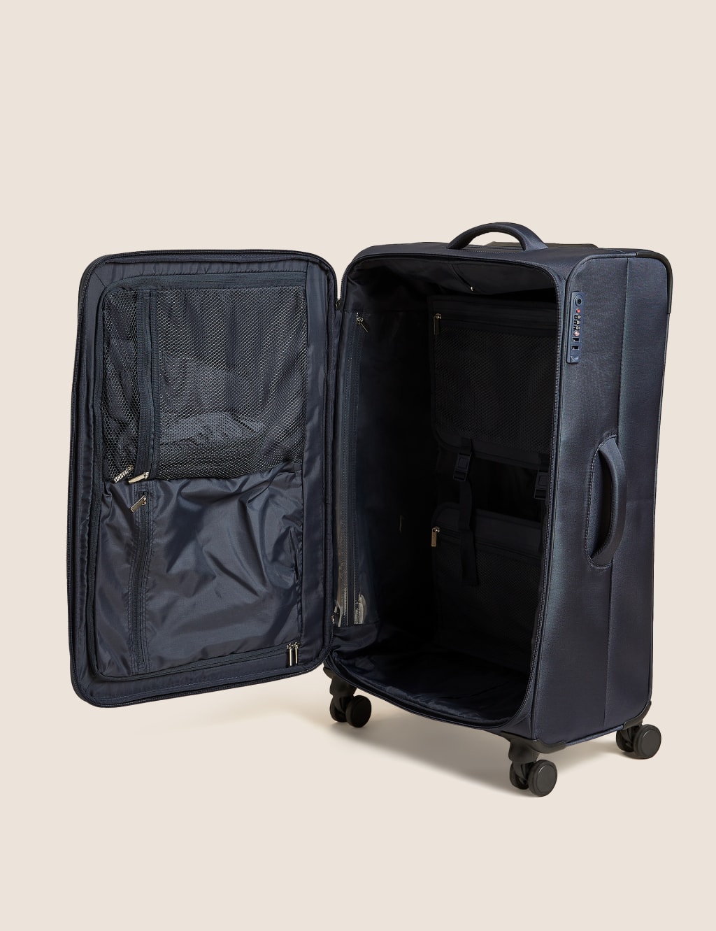 Lyon 4 Wheel Soft Large Suitcase image 6
