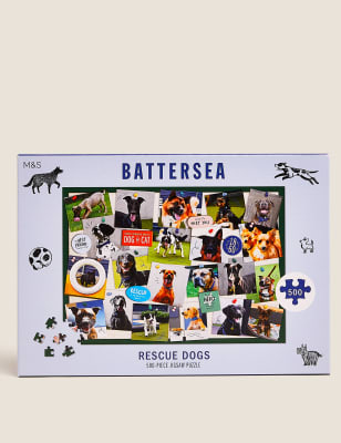 

500 Piece Battersea Dogs Jigsaw Puzzle, No Colour