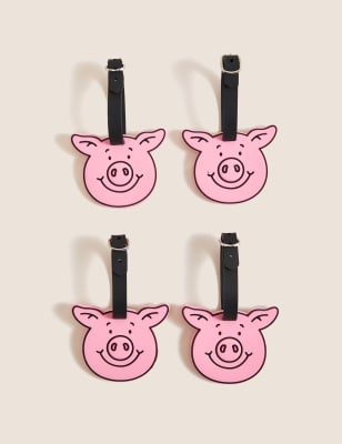 

Pack de 4 etiquetas de equipaje de Percy Pig™ - Multicolor, Multicolor