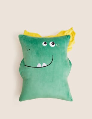 

M&S Collection Set aus Reisekissen und Decke mit Dinosauriermotiv - Grün, Grün