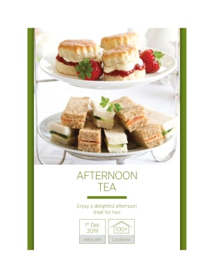 Afternoon Tea for Two - Gift Experience Voucher | Activity Superstore | M&amp;S
