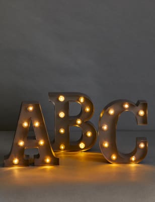 Metal Light Up Letter - GR