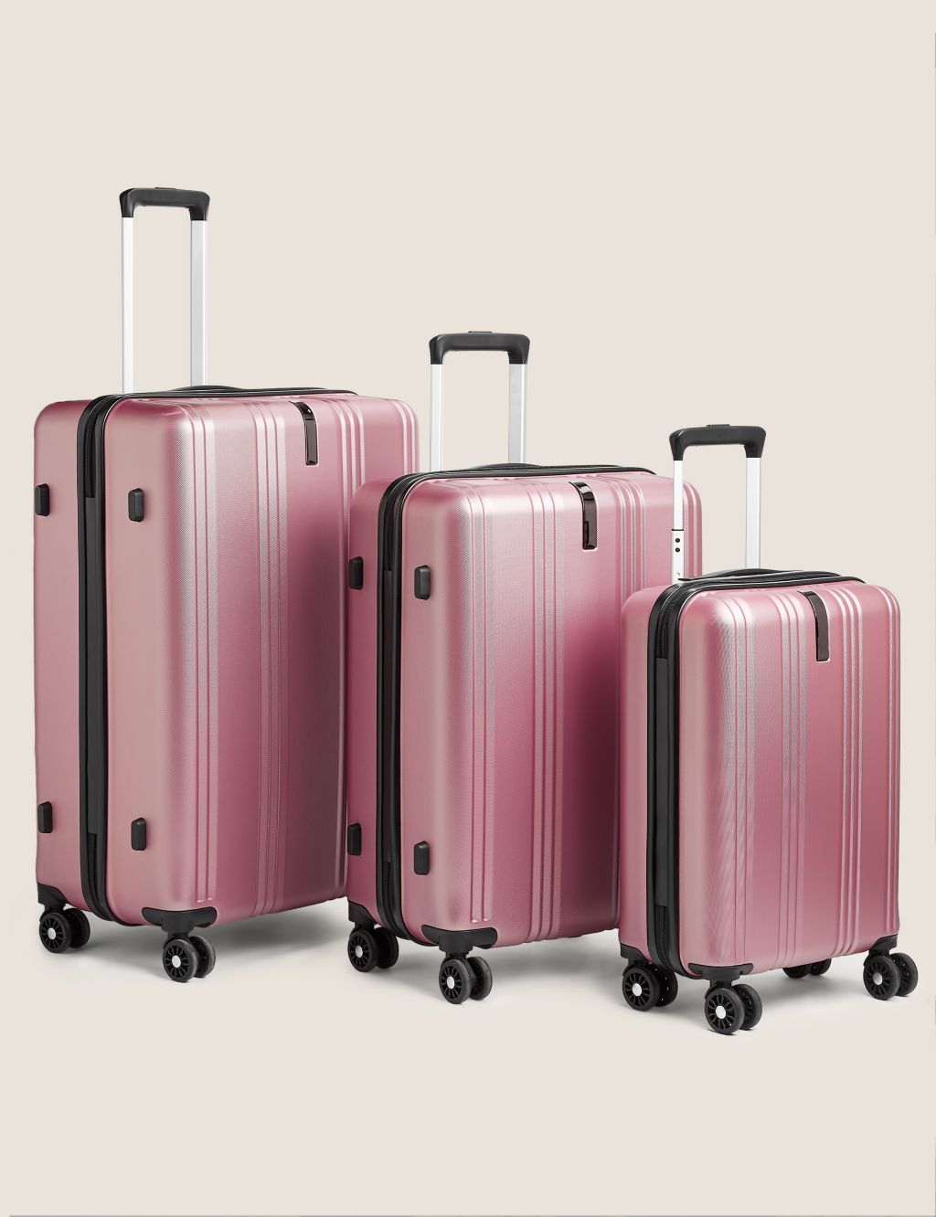 Set of 3 Lisbon 4 Wheel Hard Shell Suitcases image 1