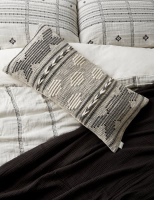 

M&S X Fired Earth Casablanca Collection Mauresque Bolster Cushion - Natural Mix, Natural Mix