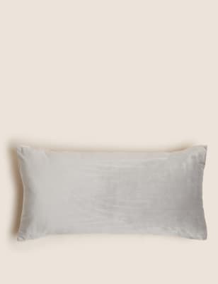 

M&S Collection Velvet Geometric Bolster Cushion - Lilac Mix, Lilac Mix