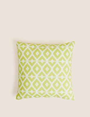

M&S Collection Set of 2 Geometric Outdoor Cushions - Yellow Mix, Yellow Mix