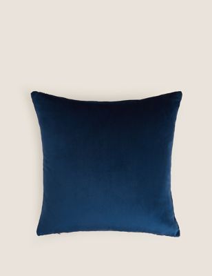 

M&S Collection Embellished Cut Velvet Cushion - Navy Mix, Navy Mix