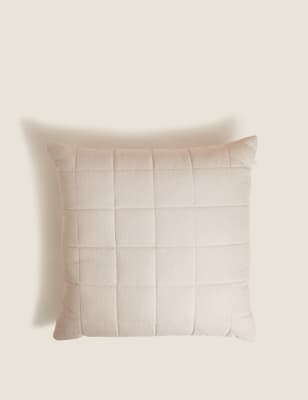 

M&S Collection Cotton Rich Quilted Cushion - Biscuit, Biscuit