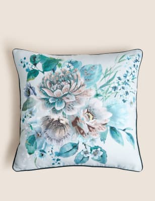 Pure Cotton Blossom Floral Cushion