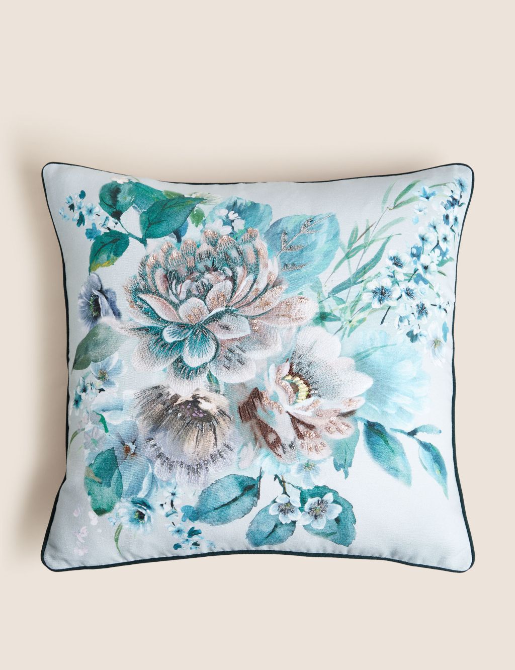 Pure Cotton Blossom Floral Cushion image 1