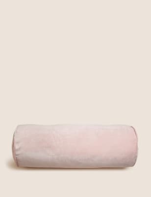 Velvet Piped Bolster Cushion