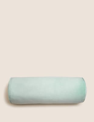 Velvet Piped Bolster Cushion