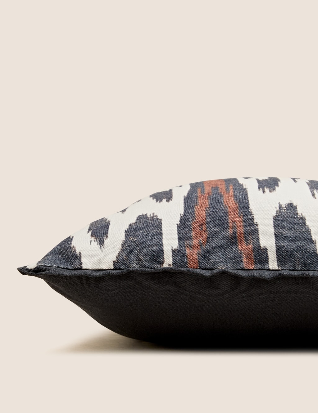 Pure Cotton Ikat Print Cushion image 2