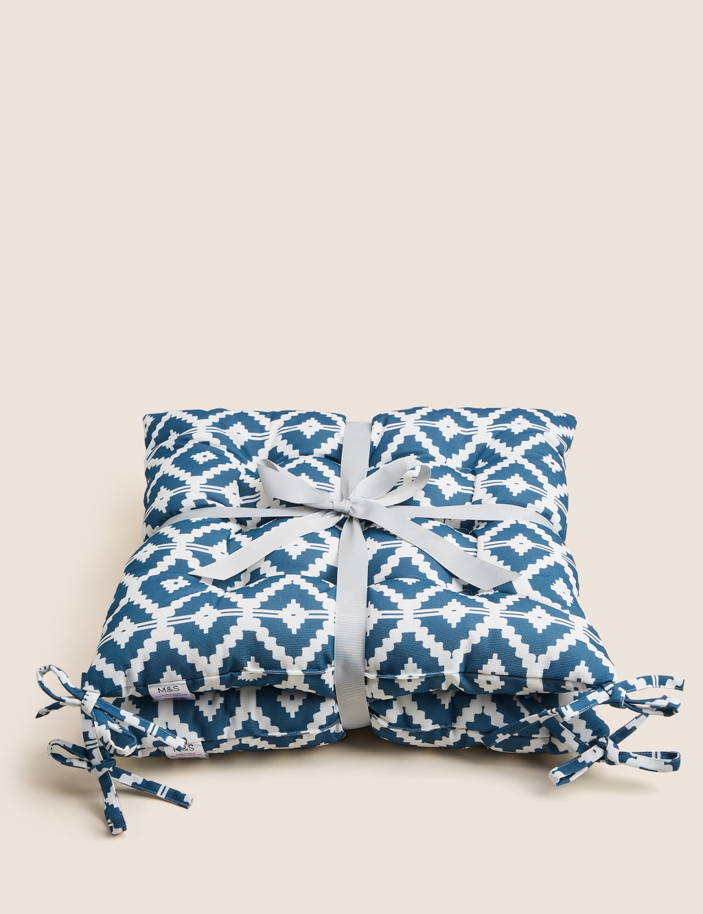 Set of 2 Geometric Outdoor Seat Pads image 4
