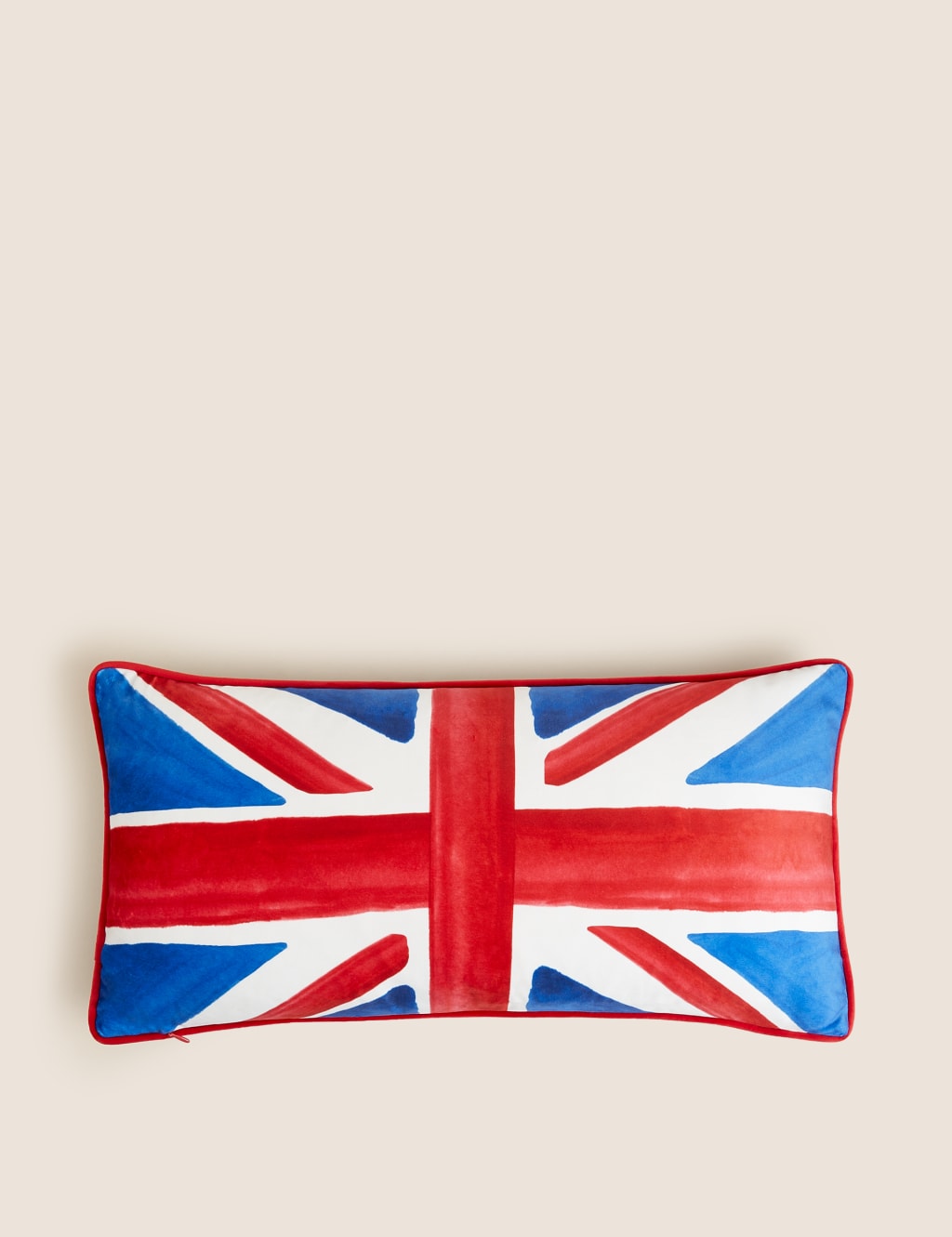 Crown Embroidered Bolster Cushion image 1