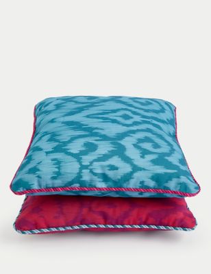 

M&S Collection Set of 2 Ikat Print Outdoor Cushions - Multi, Multi