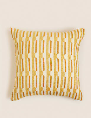 Chenille Geometric Cushion