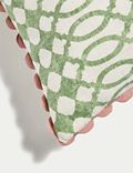 Kissen aus reiner Baumwolle mit geometrischem Muster