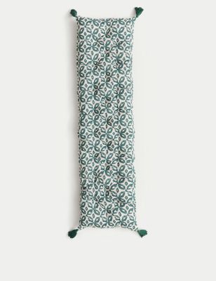 

M&S Collection Geometric Bench Pad - Teal Mix, Teal Mix