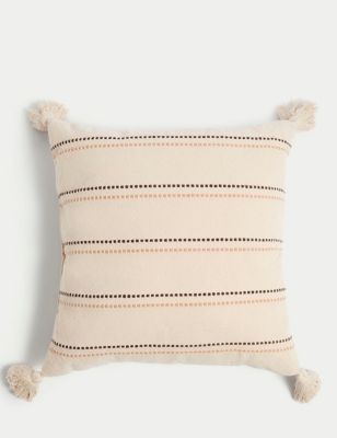 Pure Cotton Textured Outdoor Cushion - US