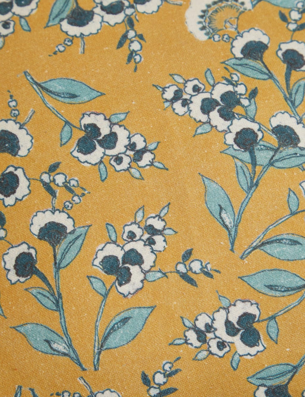 Pure Cotton Floral Tassled Cushion image 3