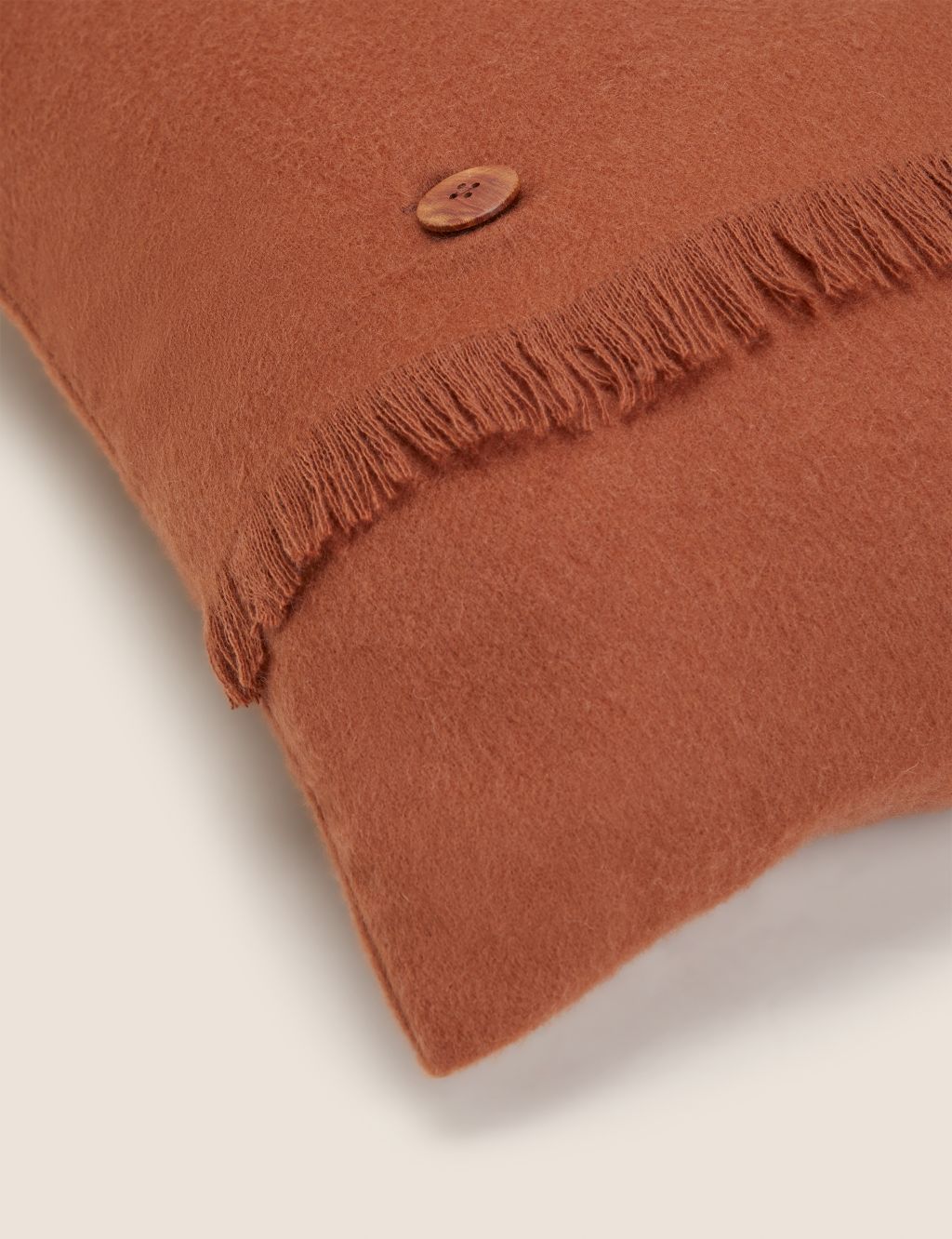 Wool Blend Fringed Cushion image 7