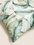 Pure Cotton Leaf Print Cushion