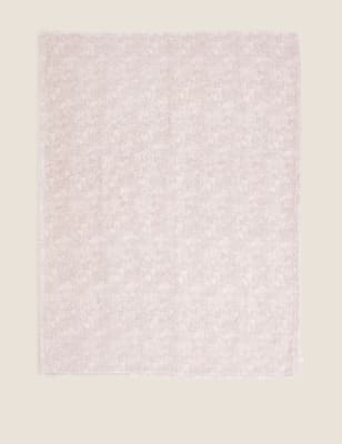 

M&S Collection Teddy Fleece Throw - Natural, Natural