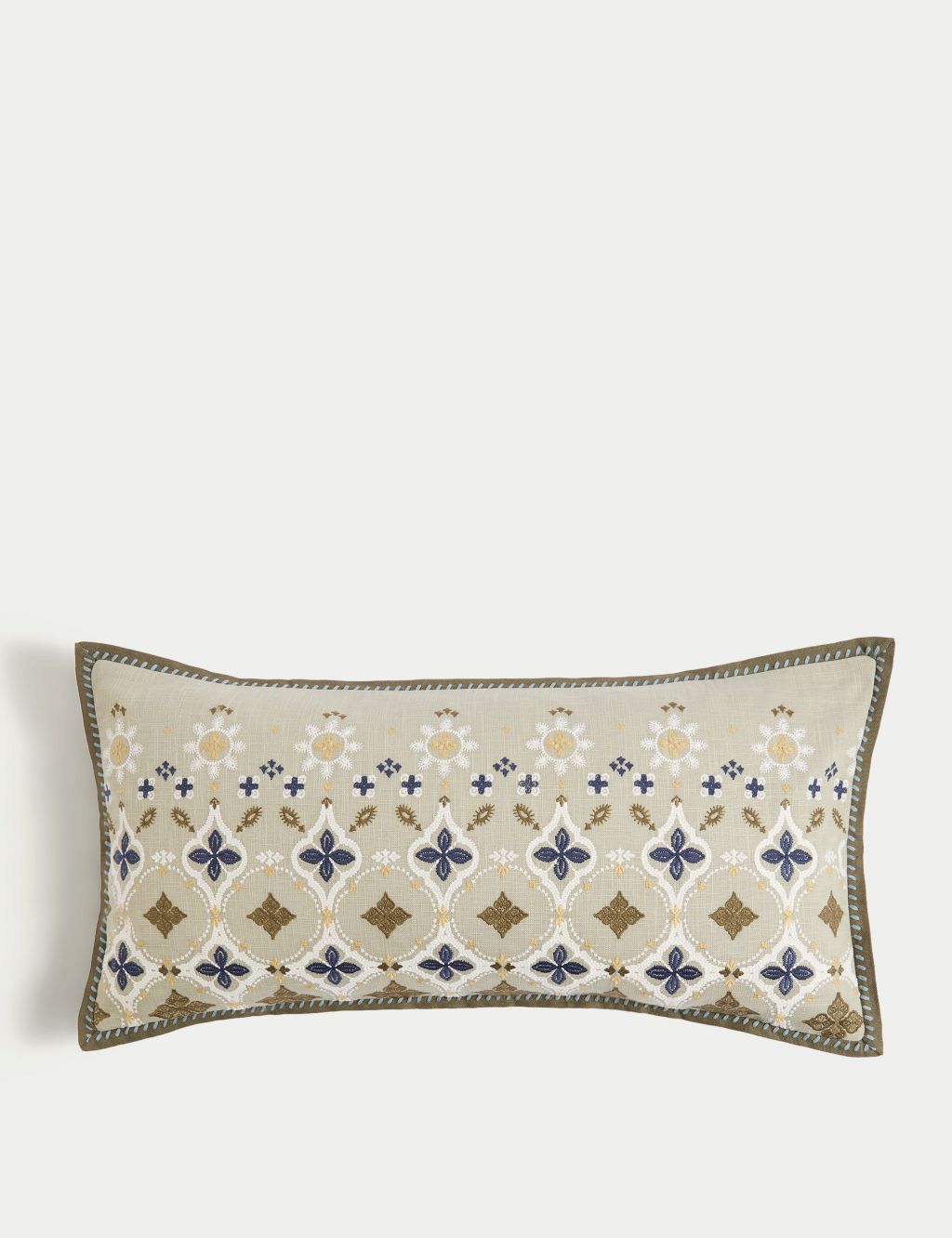 Cotton Rich Jaipur Bandhani Bolster Cushion
