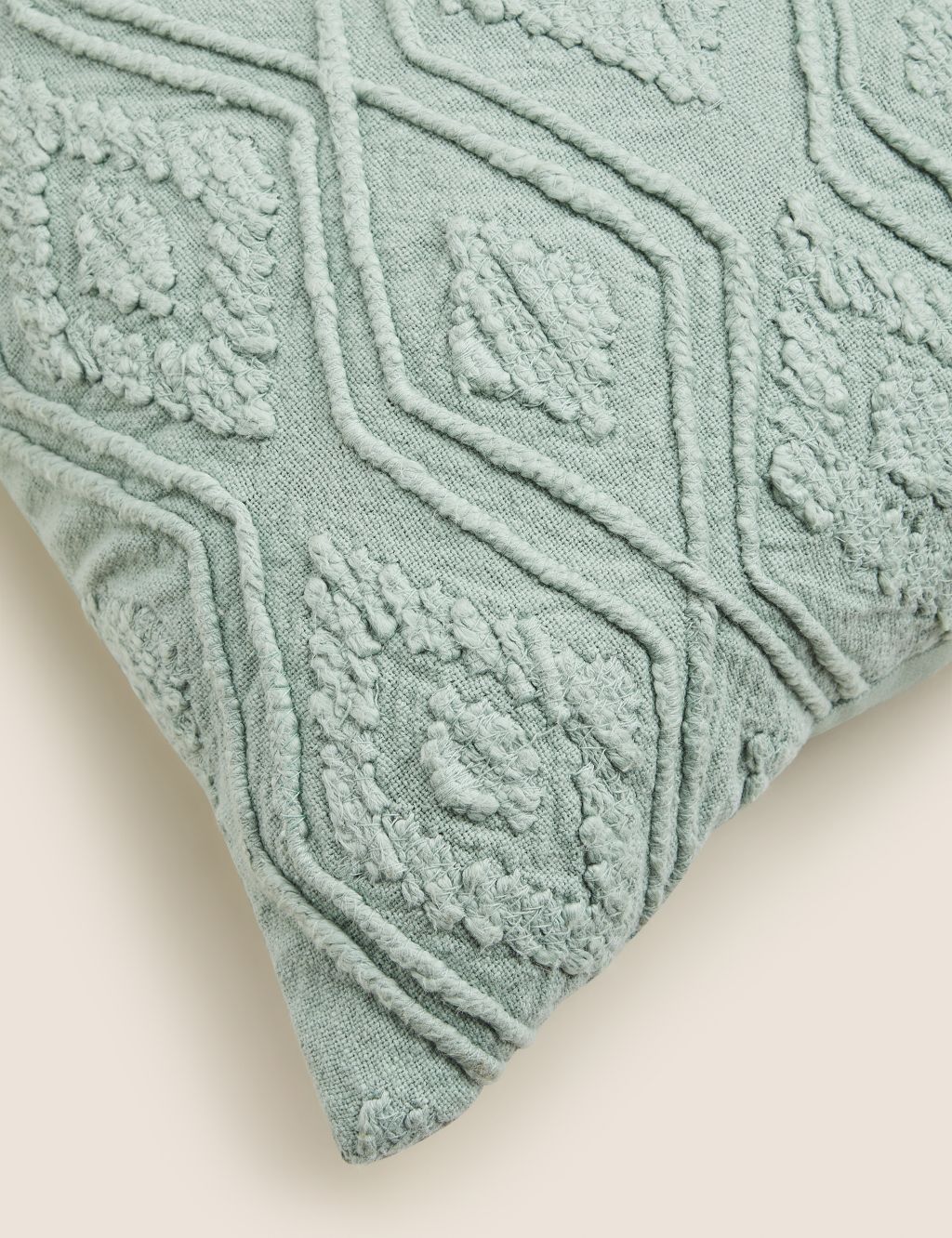 Pure Cotton Geometric Textured Cushion image 5