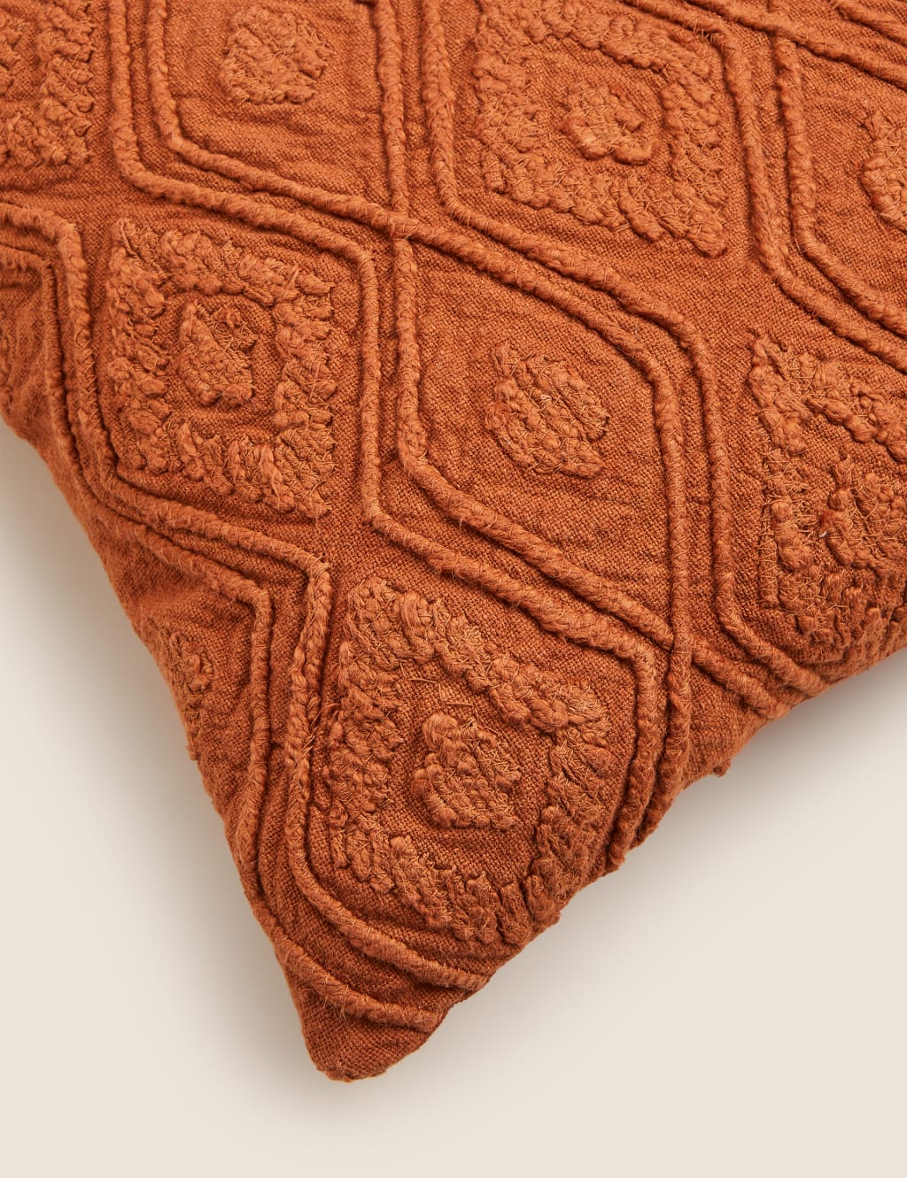 Pure Cotton Geometric Textured Cushion image 5